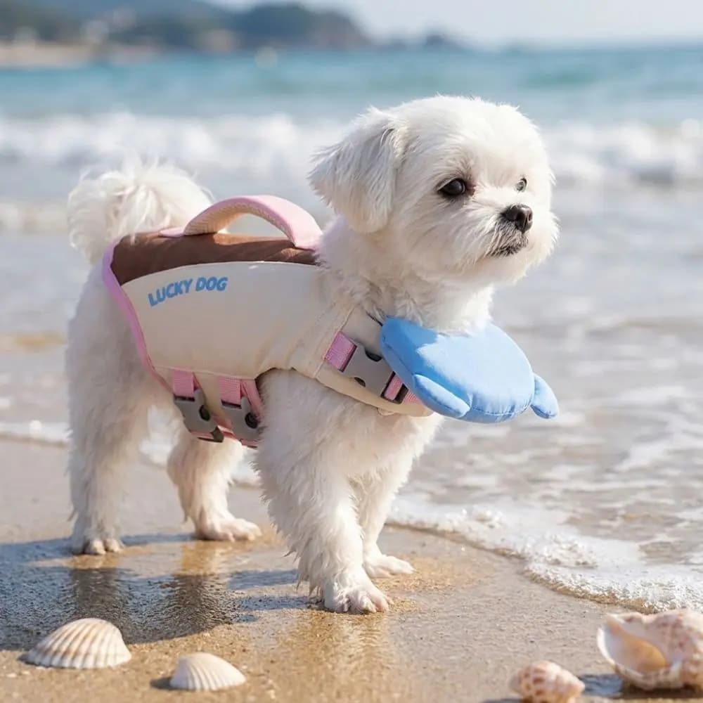 Strong Buoyancy Dog Life Jacket Adjustable Waterproof Pet Life Vest Breathable Quick Drying Puppy Safety Vests Water Adventures