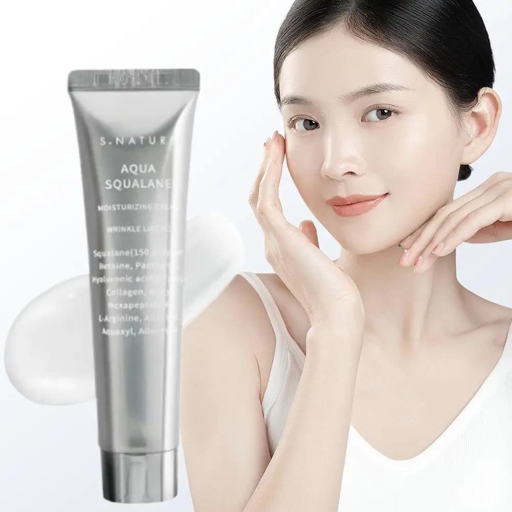 S.NATURE Siero di squalano Originale Coreano Viso Cura della pelle Crema viso idratante leggera Crema viso per l'equilibrio dell'acqua e dell'olio