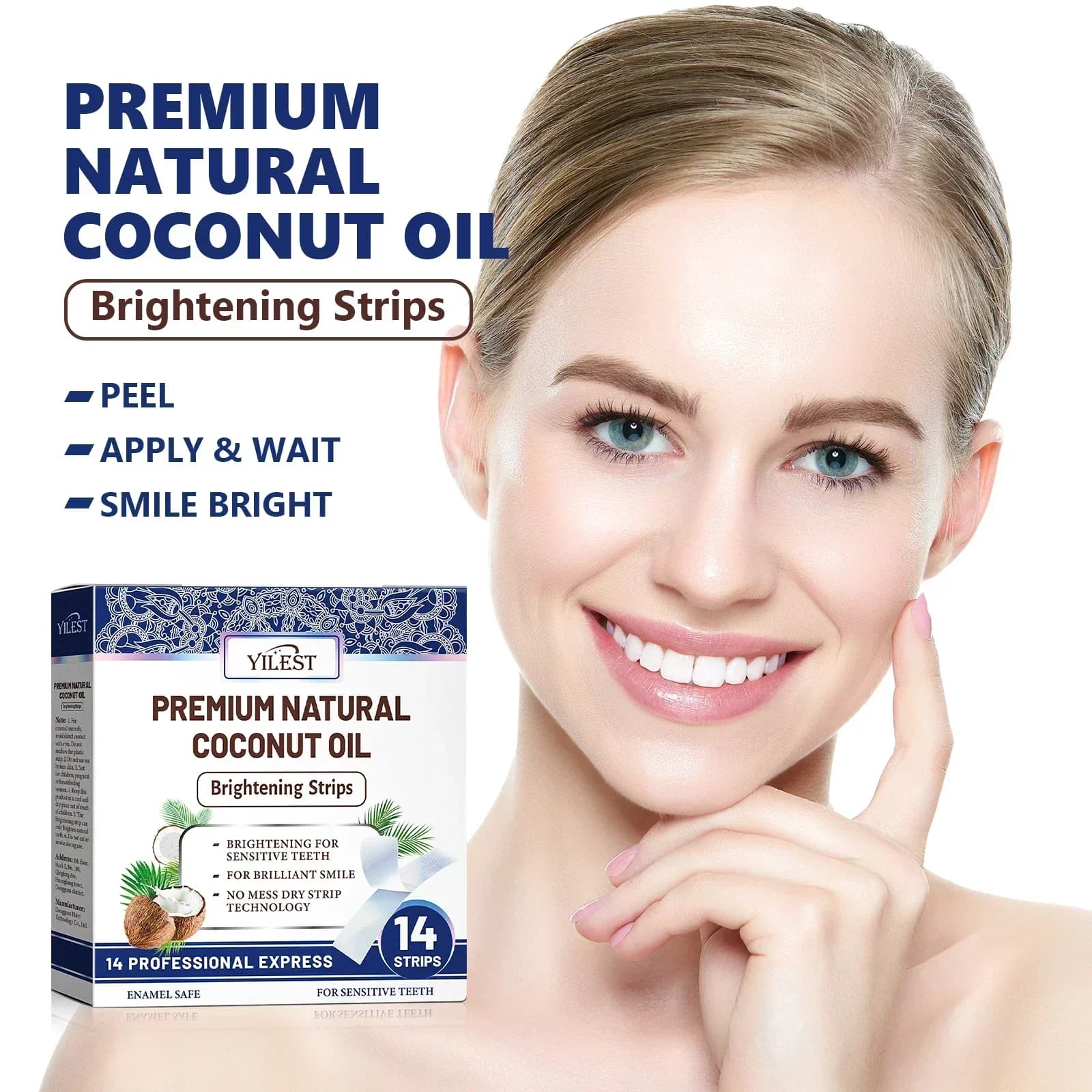 All-in-One Tooth Whitening Strips - Fight the Plate, Renovate the Macchies, whiten the Tooths and refresh the breath for a Full Oral Care