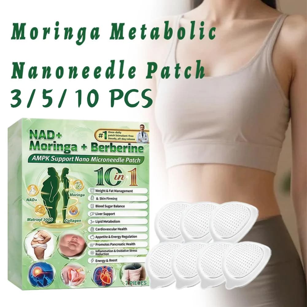 Nano Microneedle Body Care Patch Breathable Comfort Adhesion Daily External Sticker NAD Plus Moringa Berberine Weight Liver Care