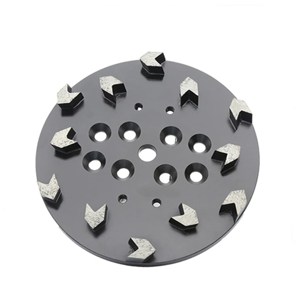 Mola abrasiva diamantata GD97 Disco per pavimenti rigido da 10 pollici con segmenti di freccia affilati per pavimenti in terrazzo di cemento 3 pezzi
