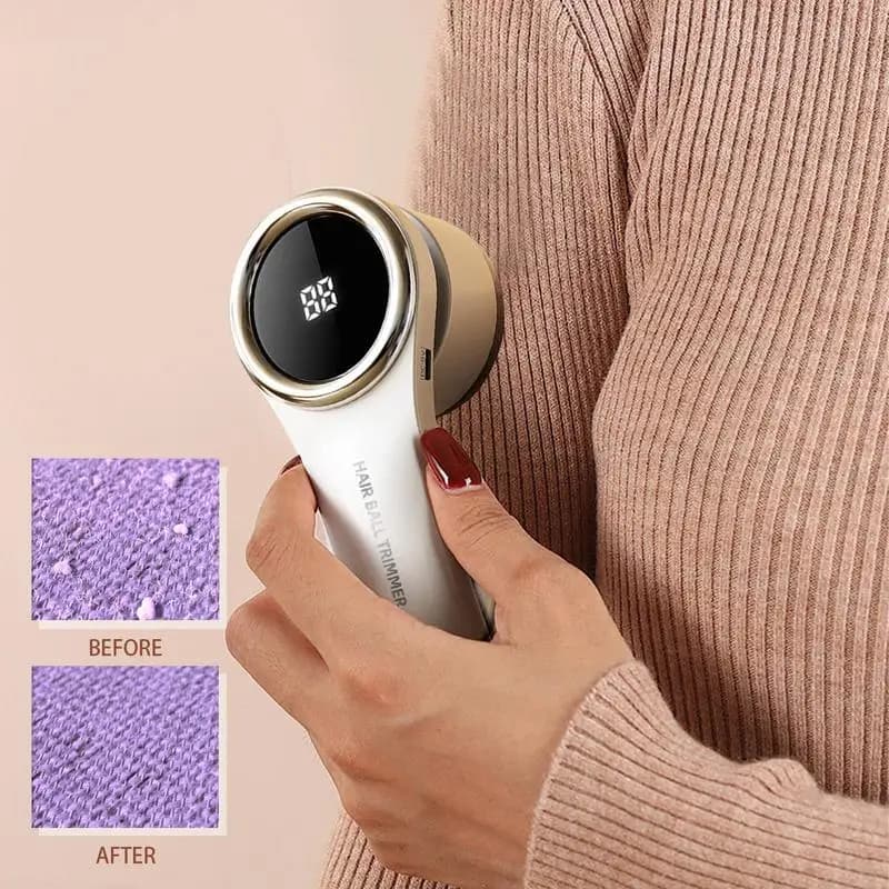 Levapelucchi manuale per rimozione pelucchi per vestiti Rasoio per tessuti Display digitale Dispositivo per rimozione pilling Depillatore per batteria Rasoio per pelucchi