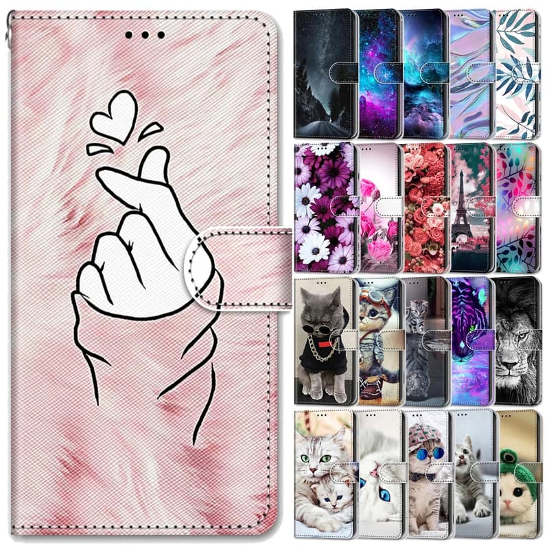 Custodia a portafoglio in pelle per Xiaomi 11T Pro Flip Cover Funda per Xiomi Mi11T 11T 11 T Pro 11TPro Custodia per animali dipinti Borse per telefono