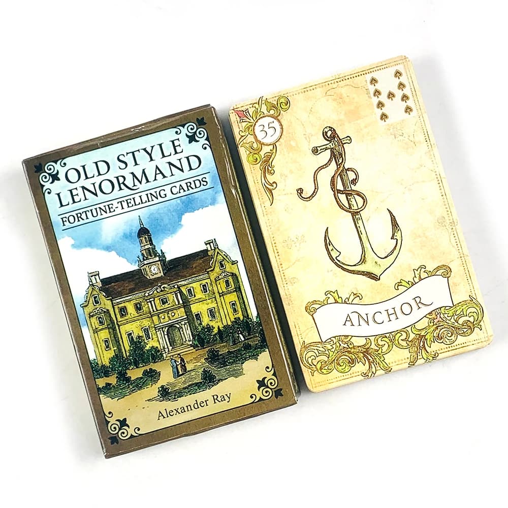 Carte oracolo per la divinazione in stile Lenormand, gioco di divinazione, elegante e compatto, ideale per viaggi e pratiche spirituali