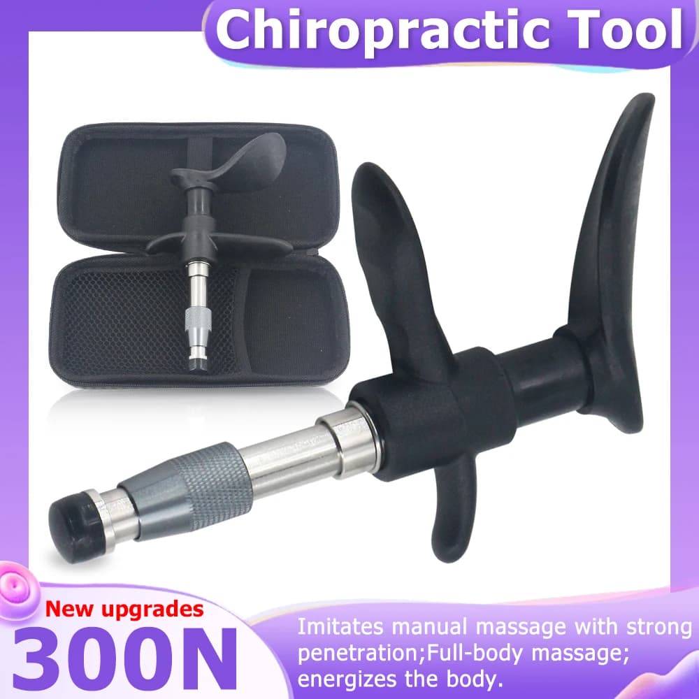 Chiropractic Adjusting Gun 300N Spine Massage Tools Therapy Correction Spinal Limb Pain Relief New Portable Manual Body Massager