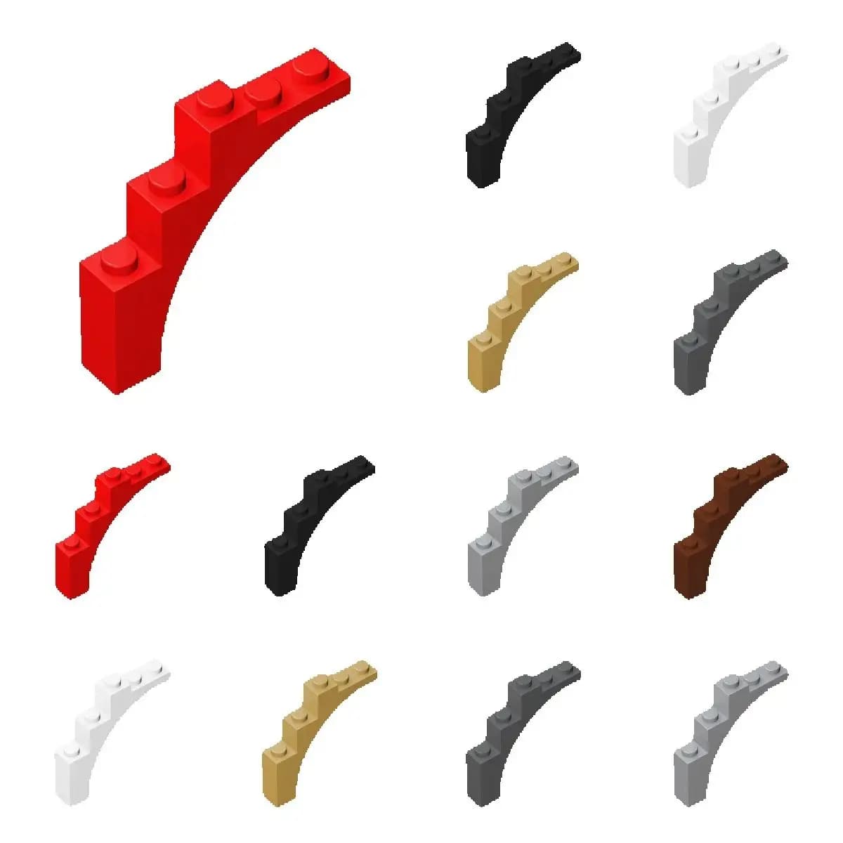 50 pezzi MOC Mattoni W. Arco 1x5x4 Arco Tronco Particelle Building Blocks Parti 2339 14395 Accessori per alberi classici fai da te