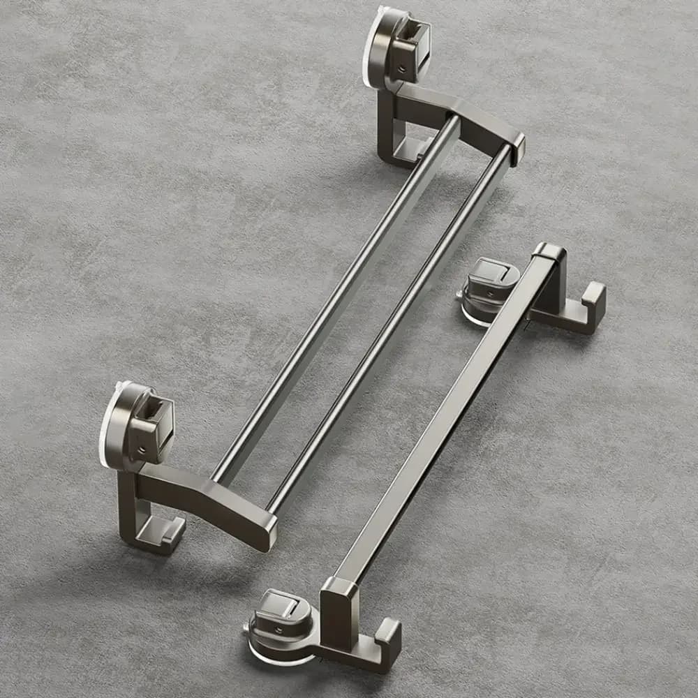 Portasciugamani da bagno con forte carico montato a parete 30CM/40CM Porta asciugamani con ventosa staccabile senza punzonatura