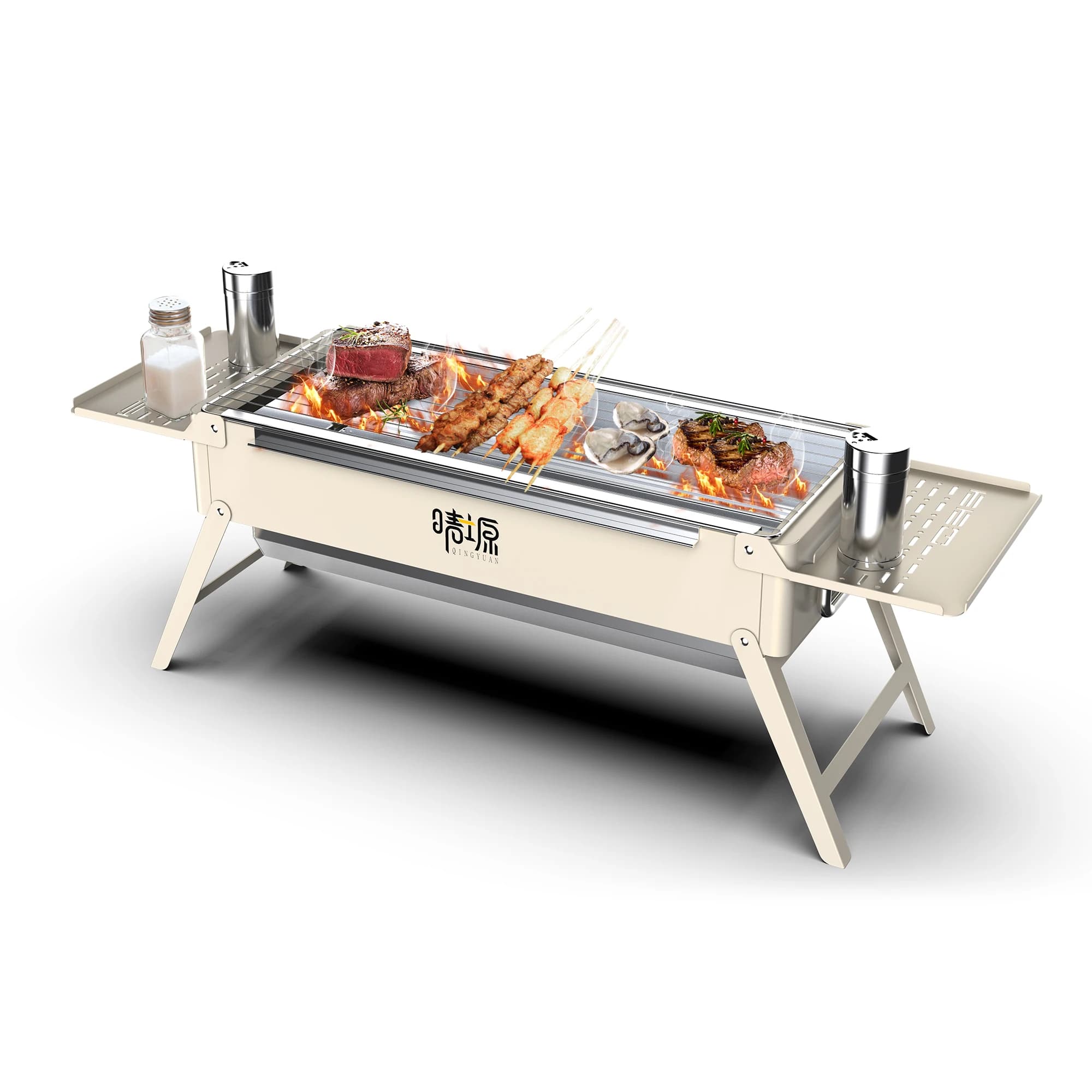 Mini folding wood stove Grill stove outdoor survival travel portable cooking tool Mini camping Picnic BBQ firewood stove