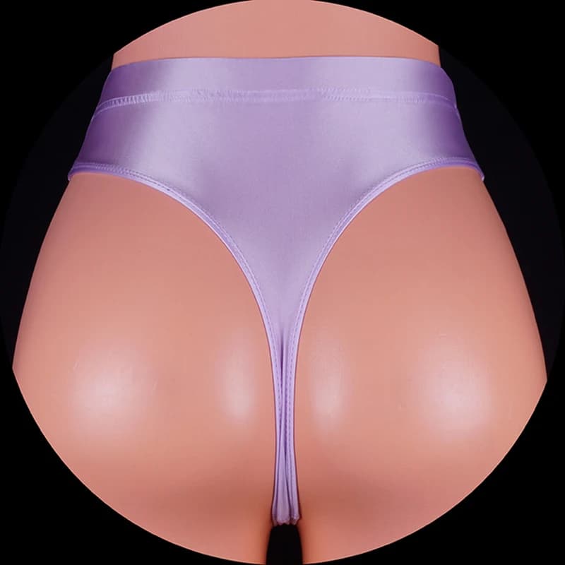 Uomo sexy sotto usura Raso lucido T-back Perizoma Fondo Liscio perizoma G String Bottoms Mutandine sospensorio bikini gay Pantaloni da nuoto
