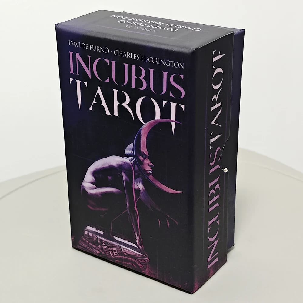 Mazzo di tarocchi Incubus 78 pezzi di carte dei tarocchi a tema incubo basate sul sistema Rider Waite 12 * 7 cm
