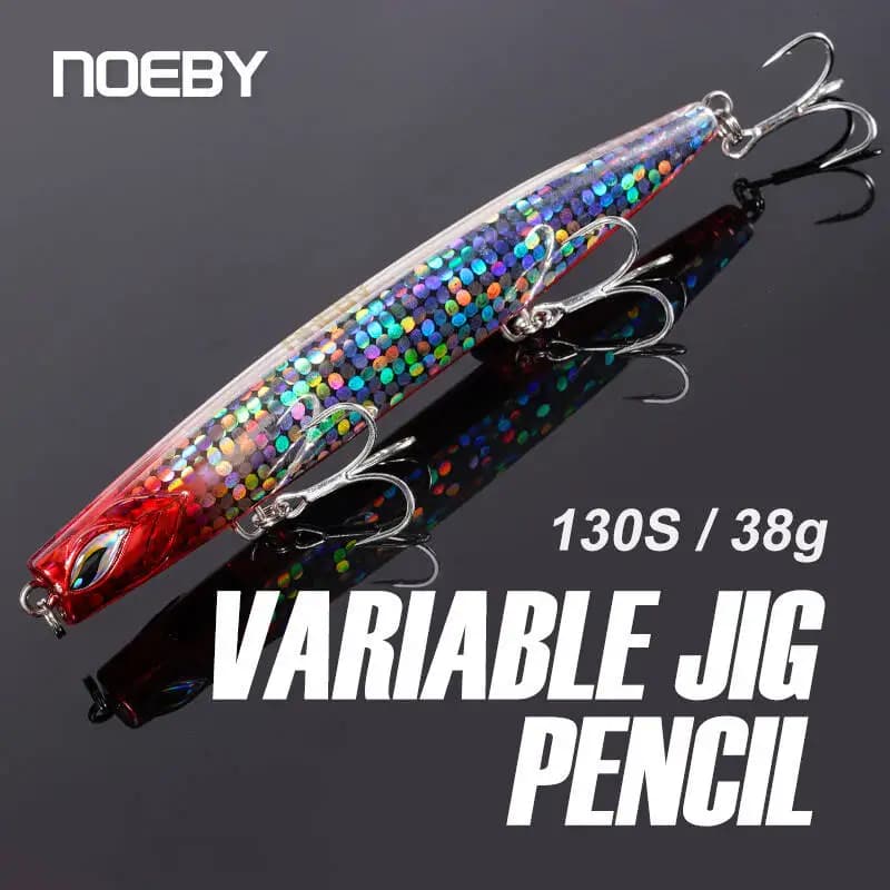 NOEBY Sinking Pencil Variable Jig Shore Jigging Fishing Lure 130mm 38g Artificial Hard Bait Stickbait for Tuna Sea Fishing Lures