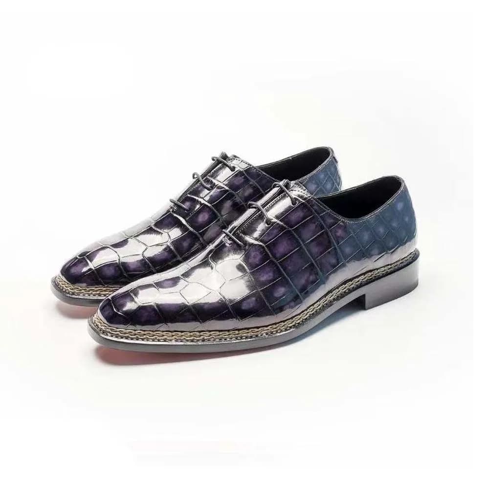chue scarpe formali da uomo scarpe da coccodrillo maschili colore pennello