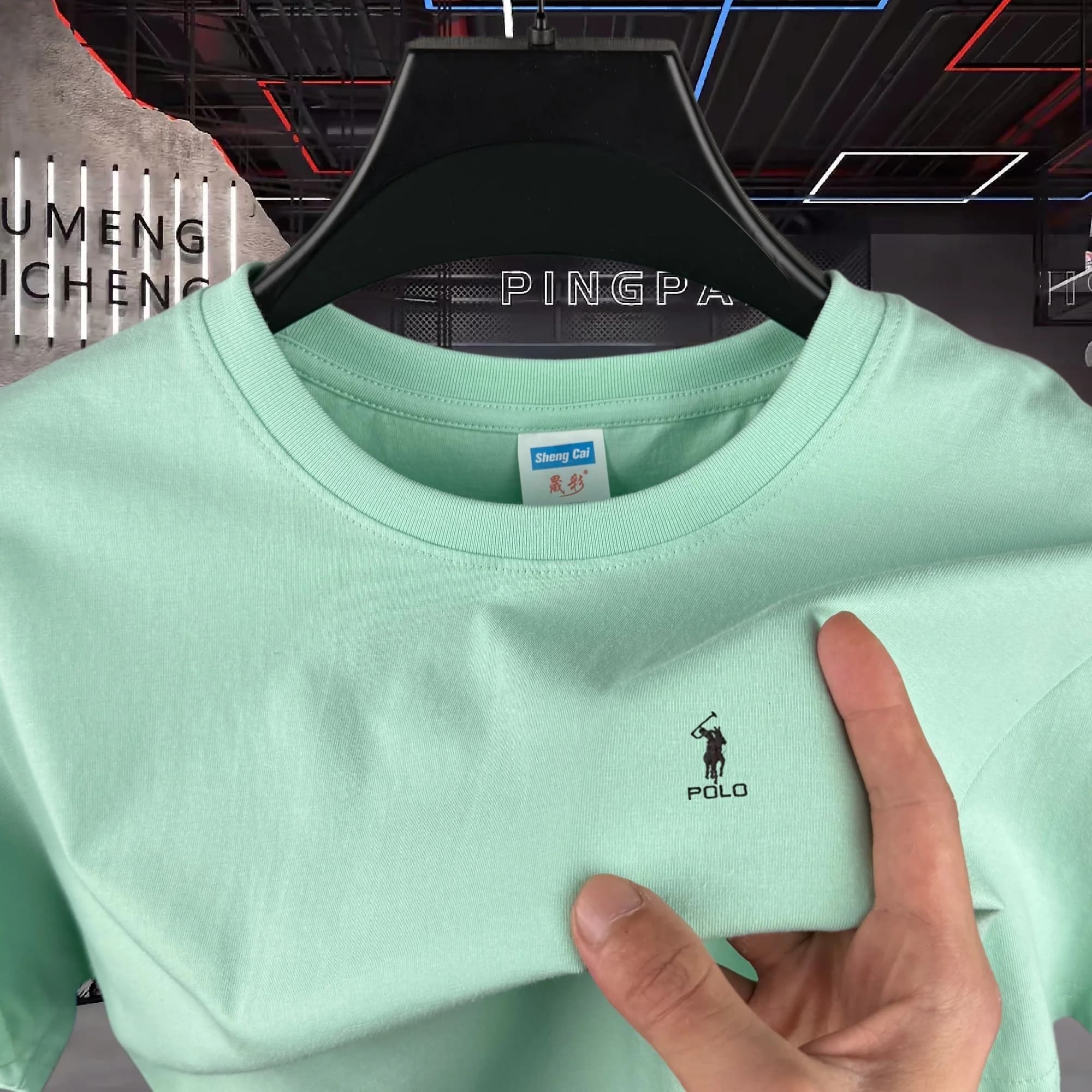 T-shirt da uomo a maniche corte con scollo rotondo, 100% cotone puro, di alta gamma, con ricamo di lusso, design Paul, casual, per l'estate.