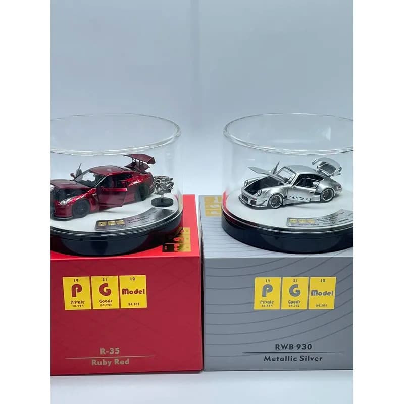 PGM Exclusive to the Chengdu Exhibition LB R35 RWB 930 Alloy Fully-Opened Realistic Car Model Collectible Ornament