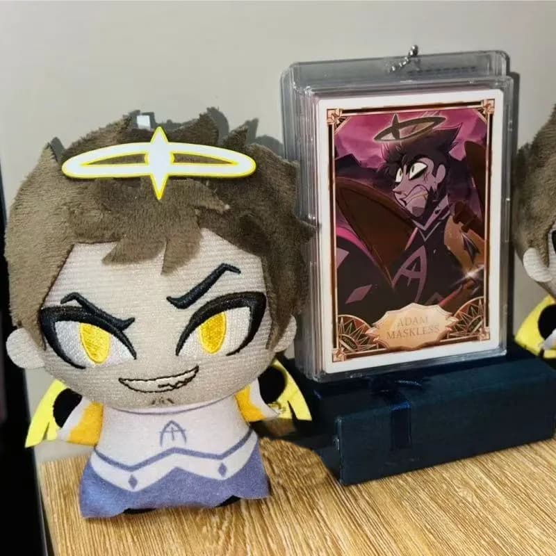 Peluche Adam di Hazbin da 10 cm, Bambola Anime, Modellino Cartoon, Giocattoli Decorativi, Ciondoli, Portachiavi, Regali