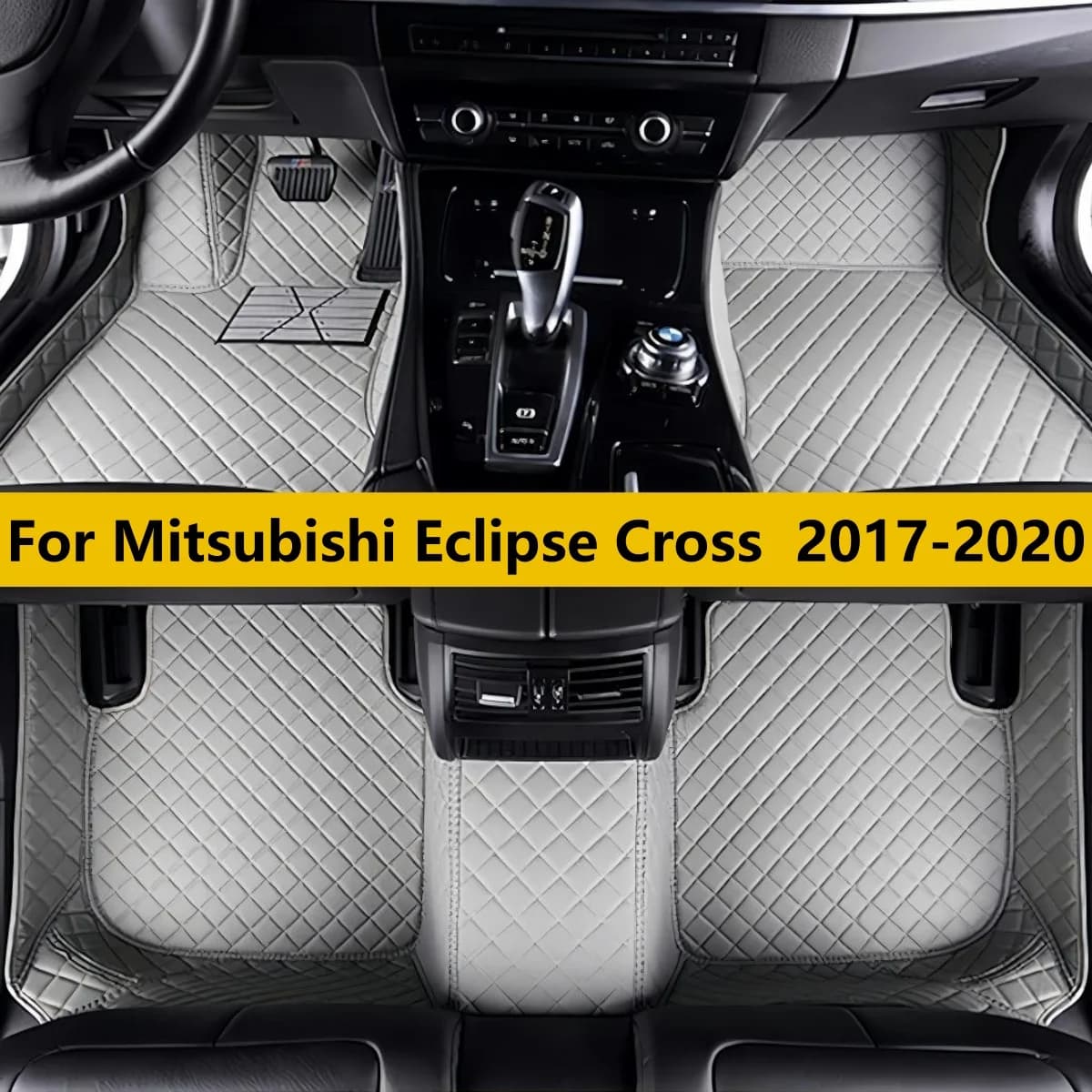 Tappetini per auto per Mitsubishi Eclipse Cross 2017 2018 2019 2020 Tappetini in pelle per auto