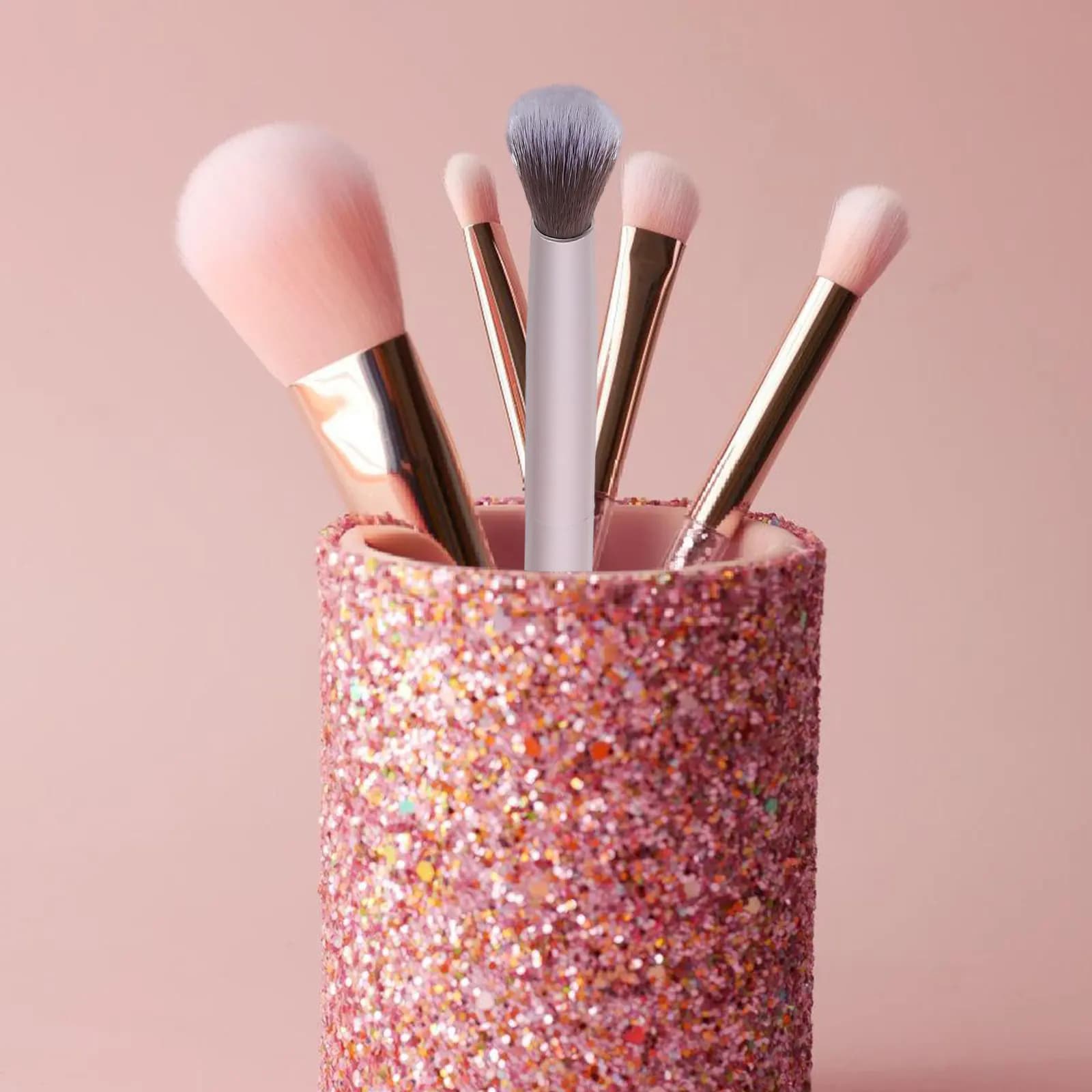 Double Ended Brush Shallow Matted Fiber Makeup Brush for Woman Eyebrow Eyeshadow Foundation Professional