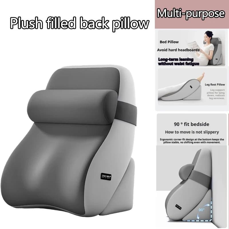 Cuscino SmartDreamer in Peluche per Collo e Lombare, Supporto per Letto e Divano, Ideale per Lettura e Visione TV, Regalo Perfetto