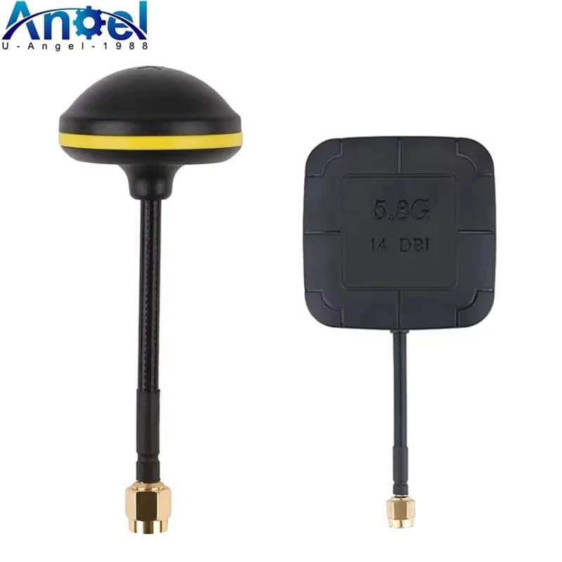 Ricambi ricevitore FPV 5.8G 14DBI Antenna FPV a schermo piatto e fungo ad alto guadagno RP-SMA per FPV Drone RC Quadcopter