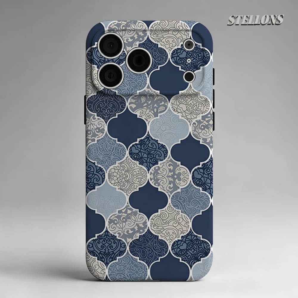 Ornate Moroccan Tile Phone Case For Magnetic Phone Case for IPhone 17 16 15 14 13 Pro Max Plus Single Double-layer tough Case
