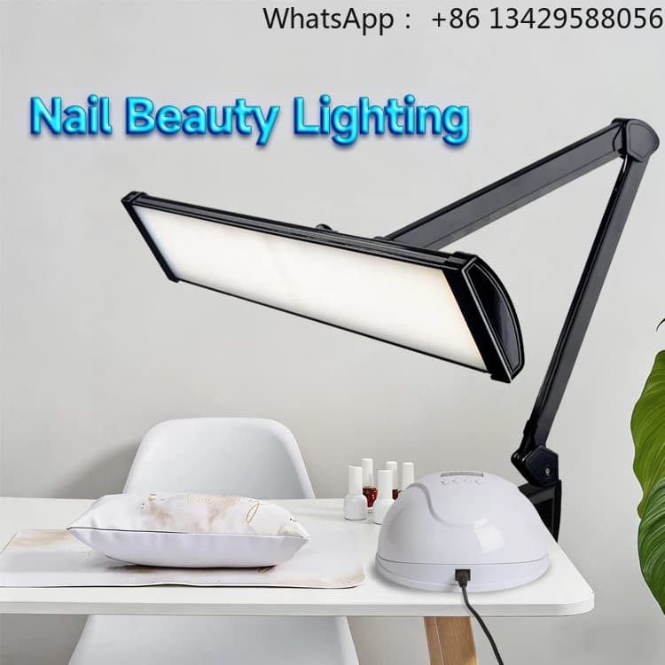 Foldable Beauty Salon Lamp Equipment 9507 LED Working Lamp Head Pipelining Workbench Led Folding Eye-caring Desk Lamp with Clamp