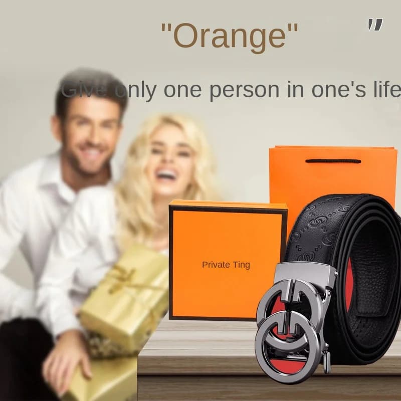 Men's New Belt Soft Face Leather Real Cowhide Belt 2023 Fashion Business Formal Alloy Button Head Belt
