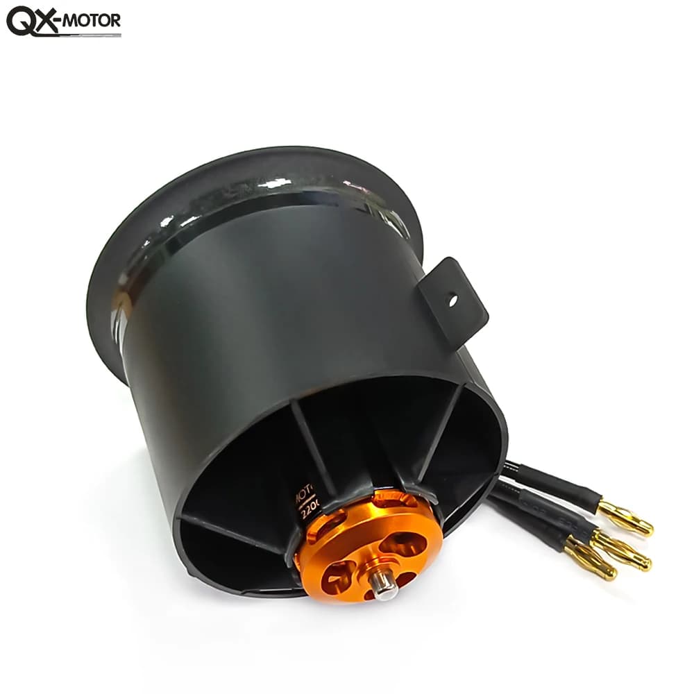 QX-MOTOR 70mm EDF 12 pale Ventola intubata CW CCW con motore brushless QF3027 per parti ad ala fissa per drone elicottero multirotore RC