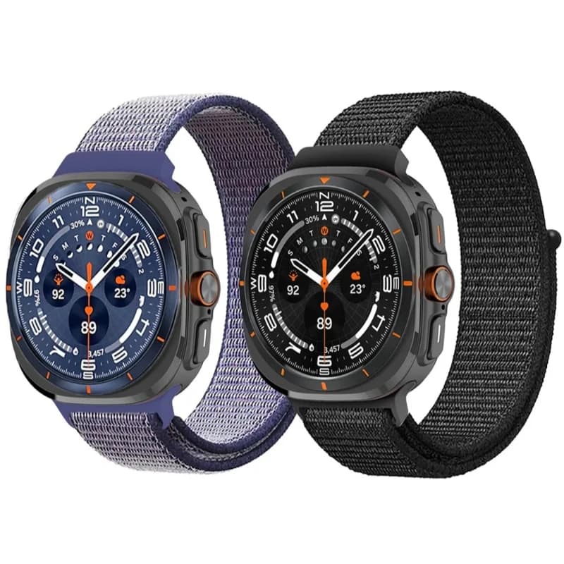 Cinturino ad anello in nylon per Samsung Galaxy Watch Ultra (2025) Cinturino ad anello in velcro Cinturino in nylon per Samsung Watch Ultra
