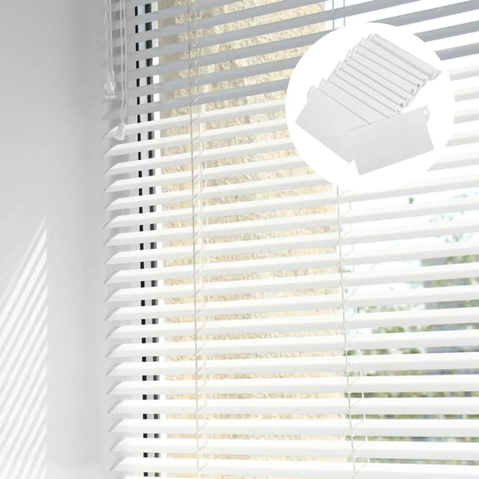 12 Pieces Accessories for Vertical Curtains, 89mm Plastic Inferior Plates, Parts for Curtains and Alignment