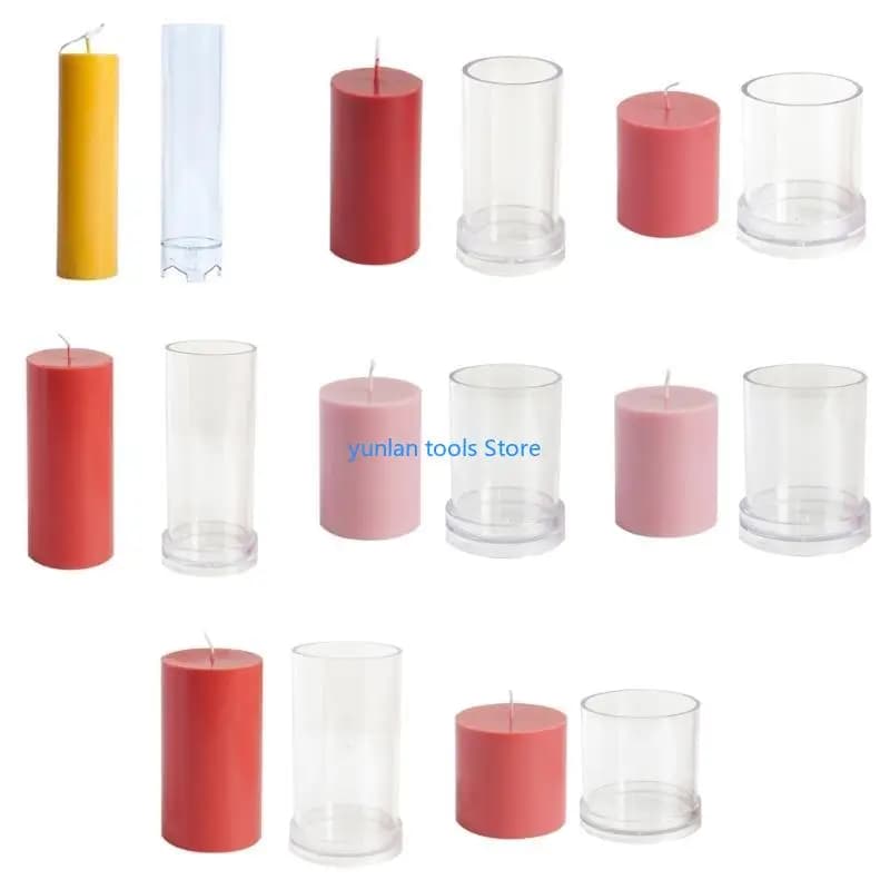 50-pound cylindrical candle mold to make candles, transparent acrylic candlestick mold for parties