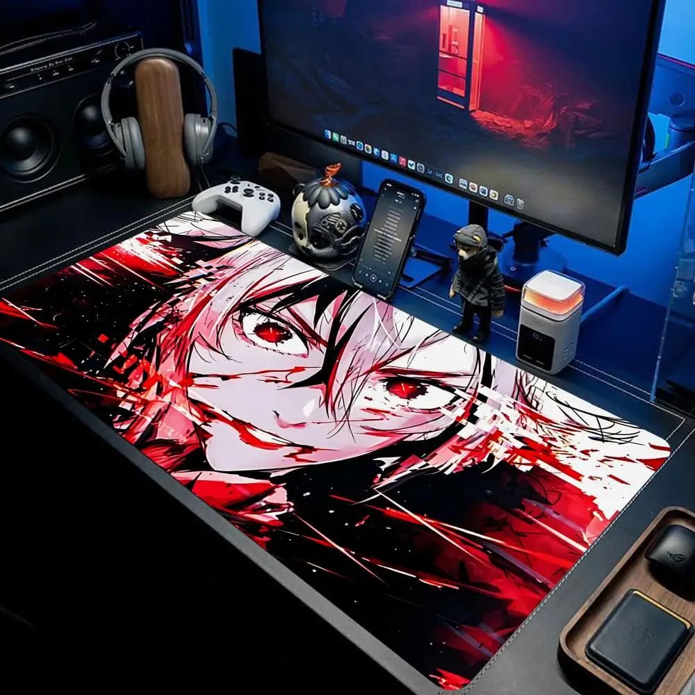 Genshin Impact Arlecchino Mousepad Mouse Pad Laptop Gaming Accessorie Mousepad Large Desk Mat Computer Gamer Keyboard Rug HYBXXC