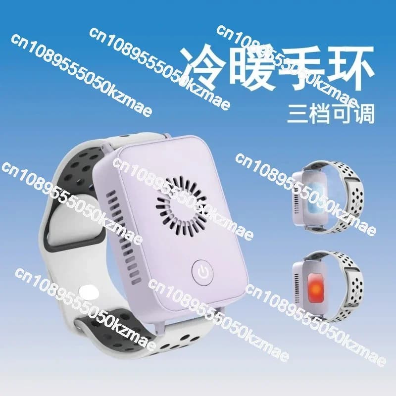 Mini air conditioner bracelet, portable personal hot and cold wristband, USB charging wearable air conditioner