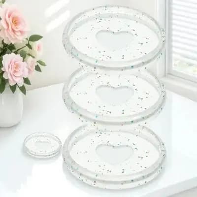 50 Pezzi Dischi Rotondi in Plastica per Rilegatura a Disco, Accessori per Quaderni a Fogli Mobili, Forniture per Rilegatura di Agende e Materiale Scolastico