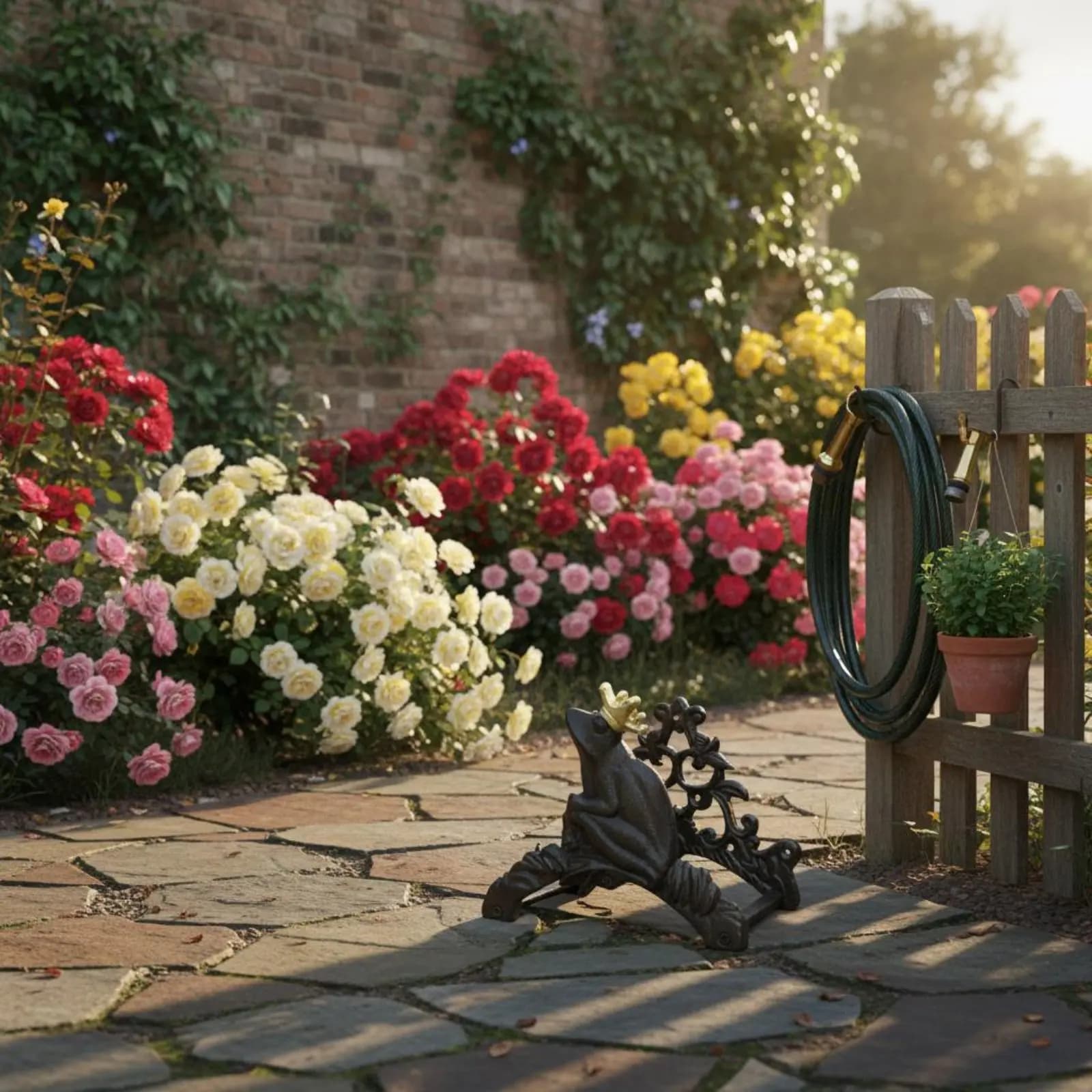 Supporto da Parete per Tubo da Giardino, Resistente, Salvaspazio, Antiruggine, per Autolavaggio