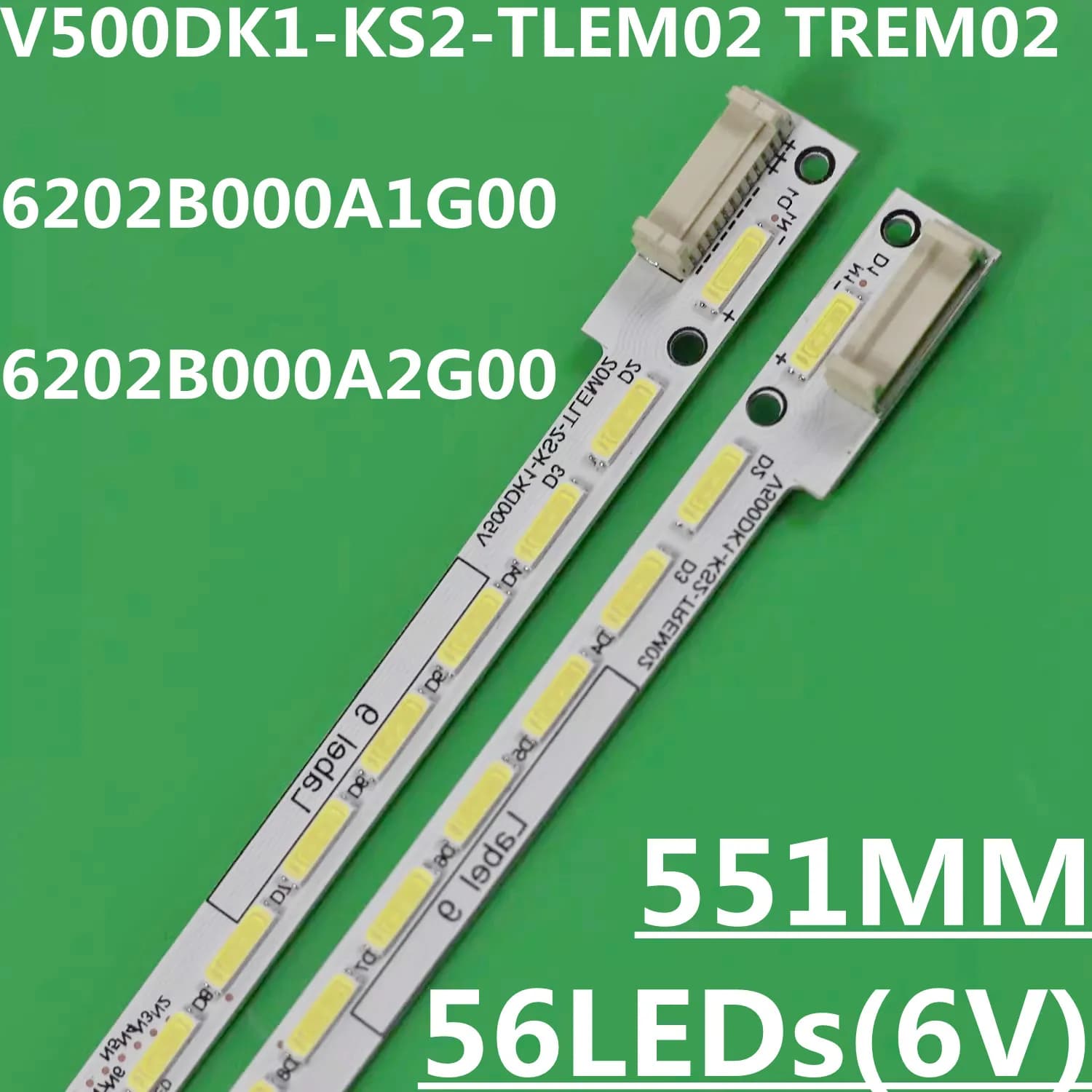 Striscia LED per V500DK1-KS2-TLEM02 V500DK1-KS2-TREM02 50UF8300 LCD-50SU560A LCD-50SU561A LCD-50MY63A LCD-50DS6000A V500DK1-KS5