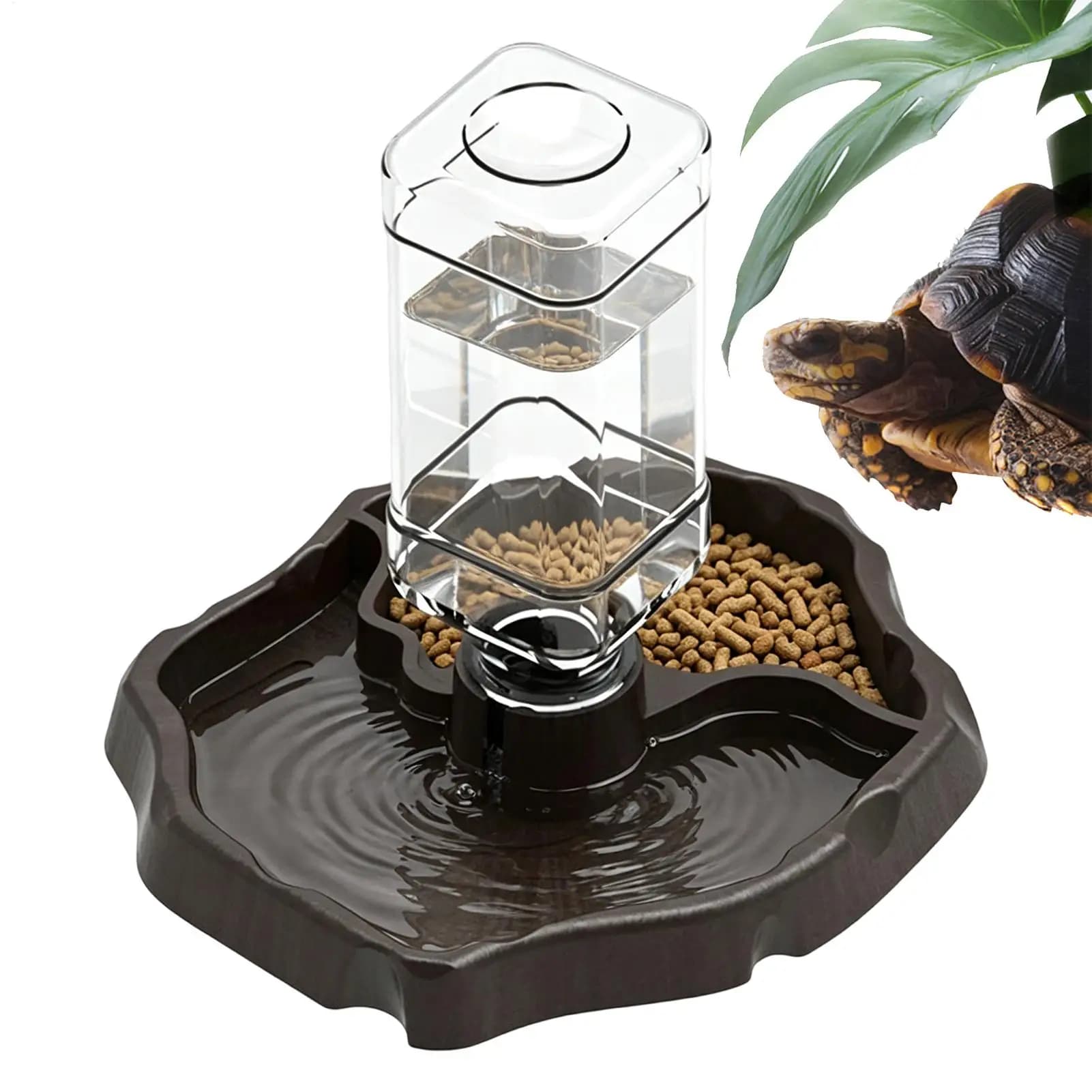Reptile Water Bowl Shatter-Resistant Feeding Dish Terrarium Tank Reptile Food Feeders Bowl For Gecko Snake Turtle Frog Pet