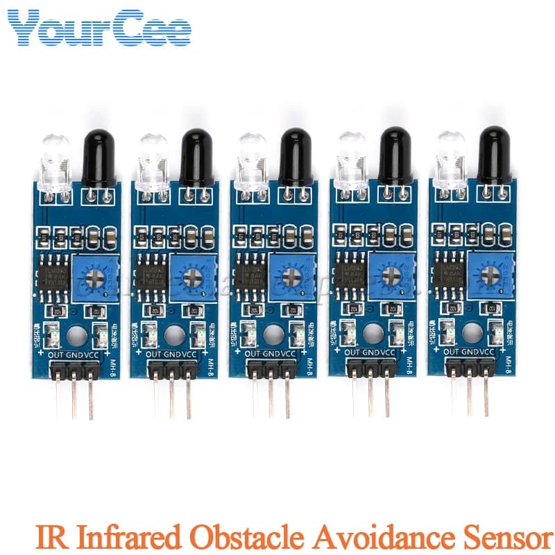 5 pz/1 pz MH-B IR Modulo Sensore di Evitamento Ostacoli A Infrarossi per Arduino Smart Car Robot Fotoelettrico Riflettente A 3 fili