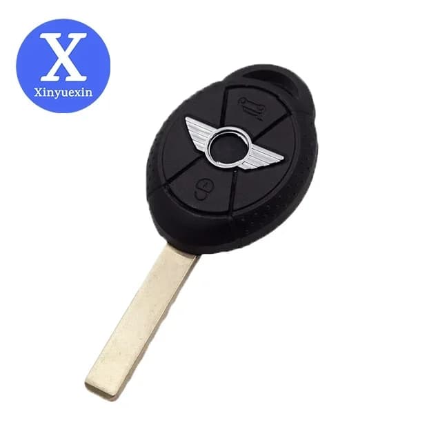 Xinyuexin Uncut Lama Chiave A Distanza Dell'automobile Fob Borsette Caso Misura per Il Vecchio BMW Mini Cooper S R50 R53 Chiave Vuota 3 Bottoni Accessori Auto