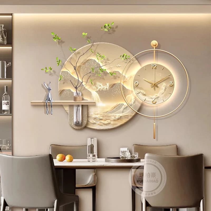 Luxury Digital Wall Watch Living Room Bedrooms Design Led Wall Watch Nordic Creative Orologio Da Parete Ornaments Home Decor