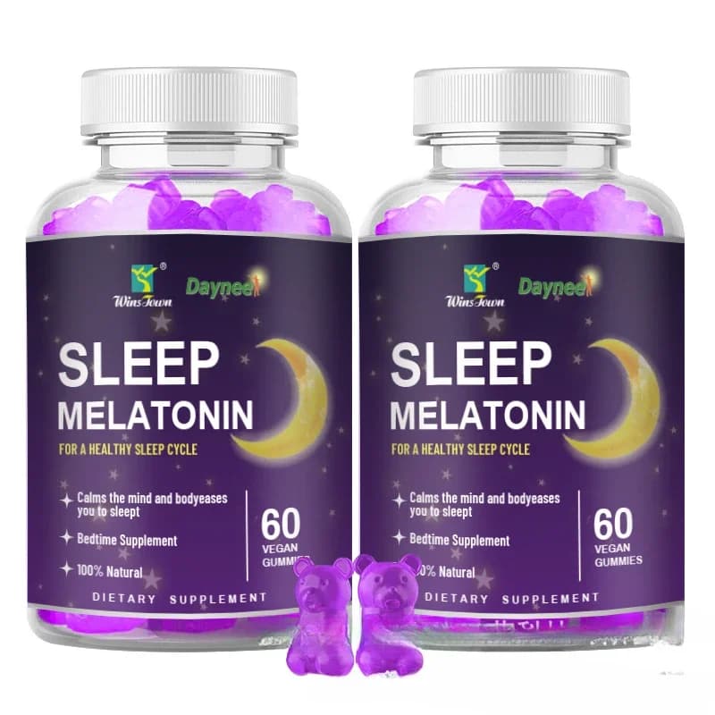 2 bottles of 120 gommose melatonin gumellas for sleep Caramels for quick sleep eroded sleeping cycle Goodnight supplement Natural food supplement