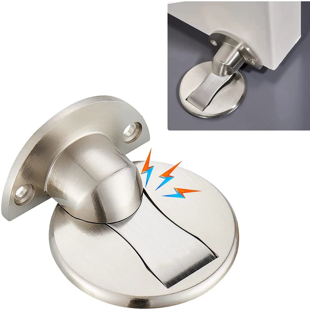 TFAAI Fermaporta magnetico Supporto da pavimento Fermaporta invisibile Protezione da parete autoadesiva resistente per fermaporta della camera da letto di casa