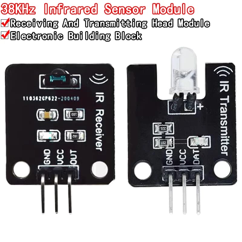 1 set/lot infrared transmitter module Ir digital infrared receiver module 38khz Ir for electronic construction block Arduino
