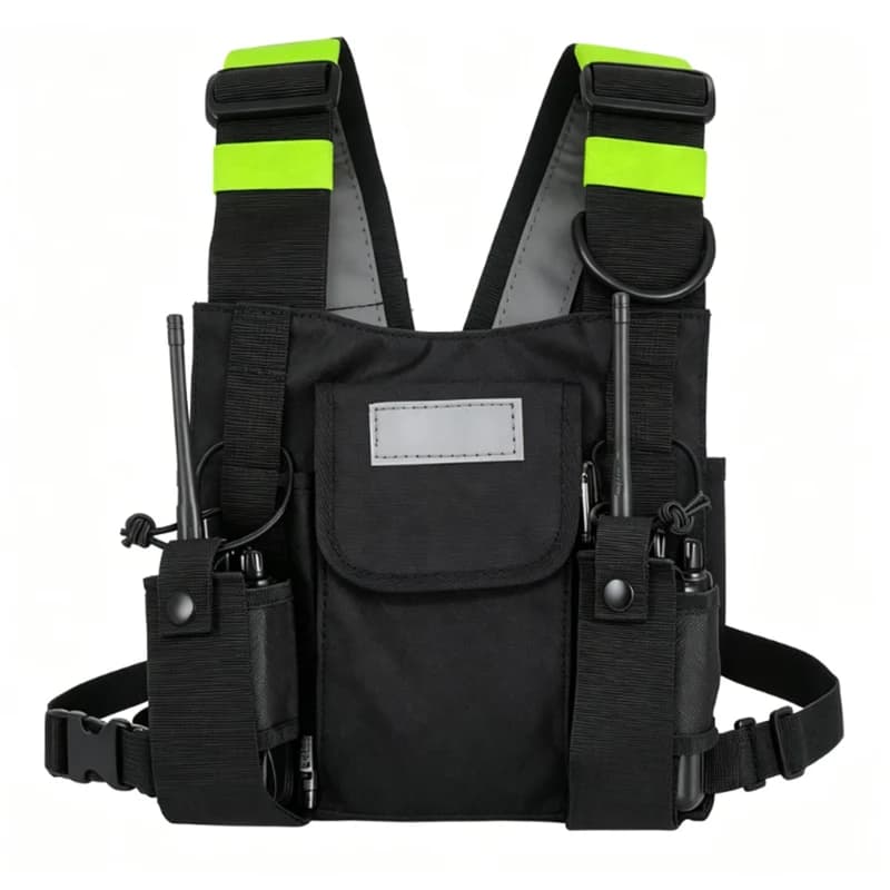 Chest Bag Walkie Talkies Front Pack Pouch Case Radio Shoulder Holster Two Way Radio Chest Harness Holder Bag Vest Rig Drop Ship
