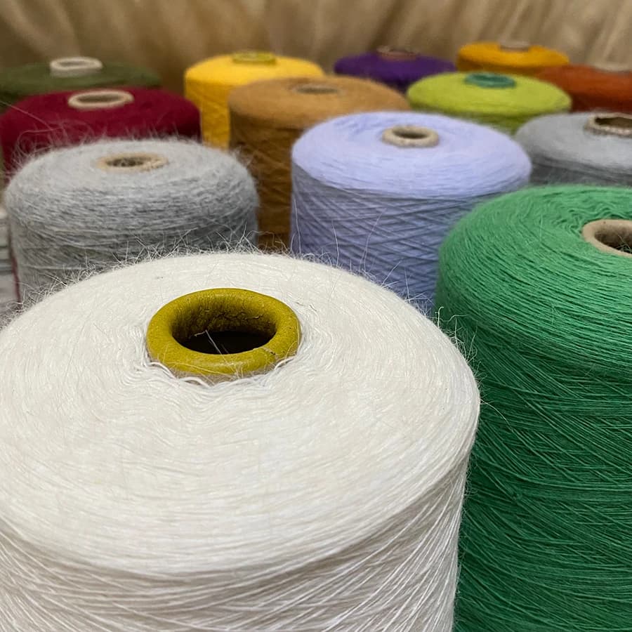 500G/gruppo primavera e autunno filo interdentale per capelli di coniglio morbido e caldo filato di lana lavorato a maglia all'uncinetto sciarpa maglione bambola fai da te