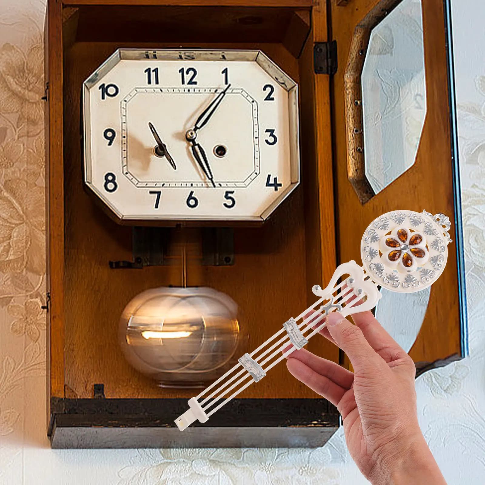 Wall Clock Decorative Plastic Pendulum, Accessories for DIY Repair and Customization ♪