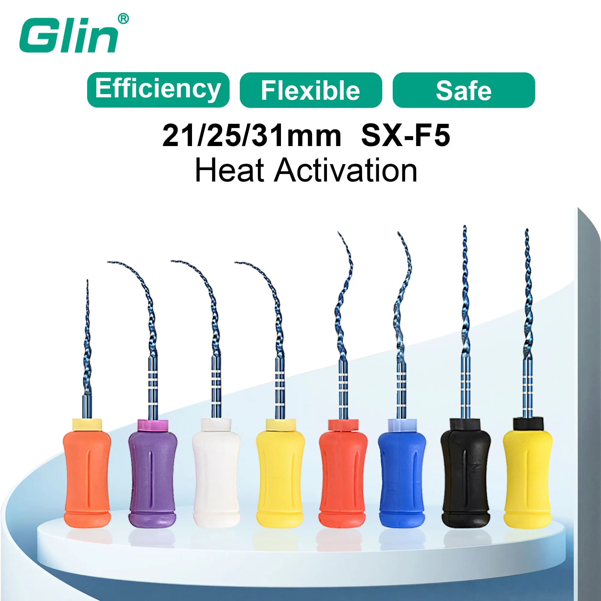 6PCS Sbiancamento Dei Denti strumento dentale lime super manuali endo file endodontiche rotanti dentale endo motore file strumento SX-F3