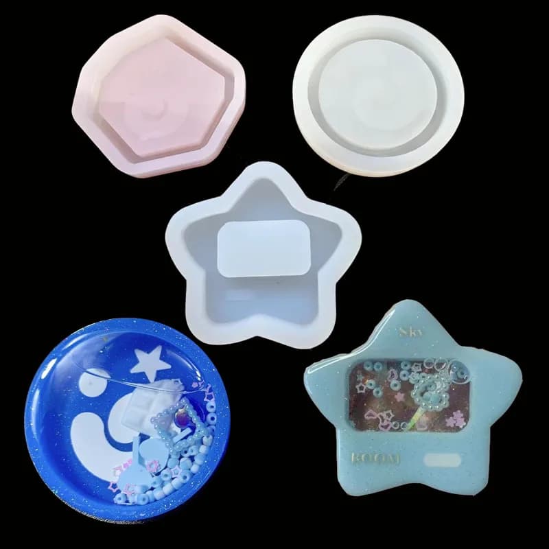 DIY Silicone Star Shaped Epoxy Resin Mold Shaker Mold Jewelry Tools Jewelry Accessories Jewelry Moulds
