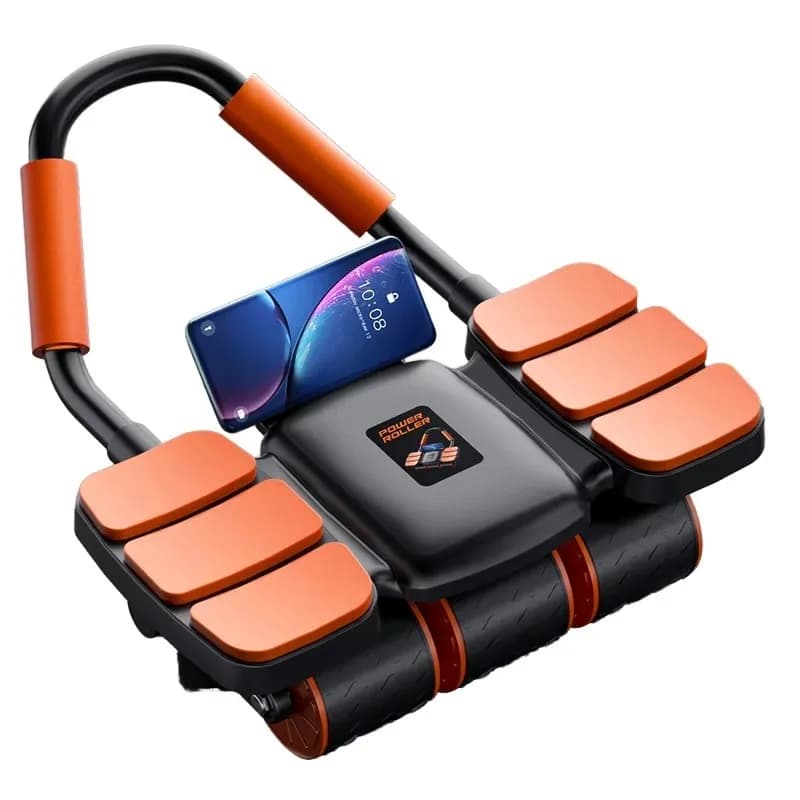 YTYIN Automatic Rebound Four Wheel Abdominal Fitness Wheel Home Fitness Tool for Men Women Exercise Muscle Training Yog