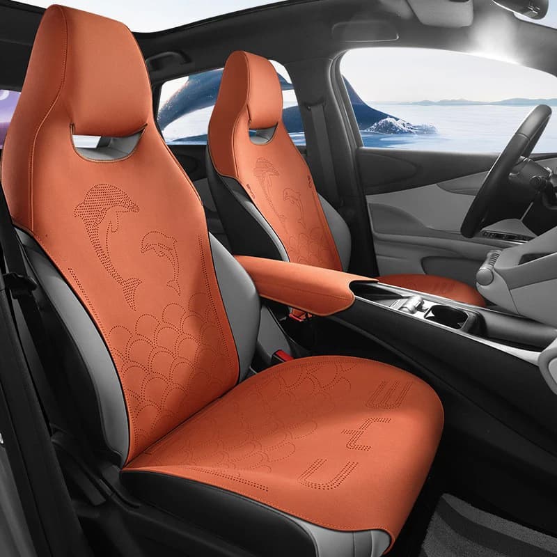 Custom Car Seat Covers for BYD Dolphin 2021 2022 2023 byd Car Seat Protective Cover Suede Interior Car Accessories