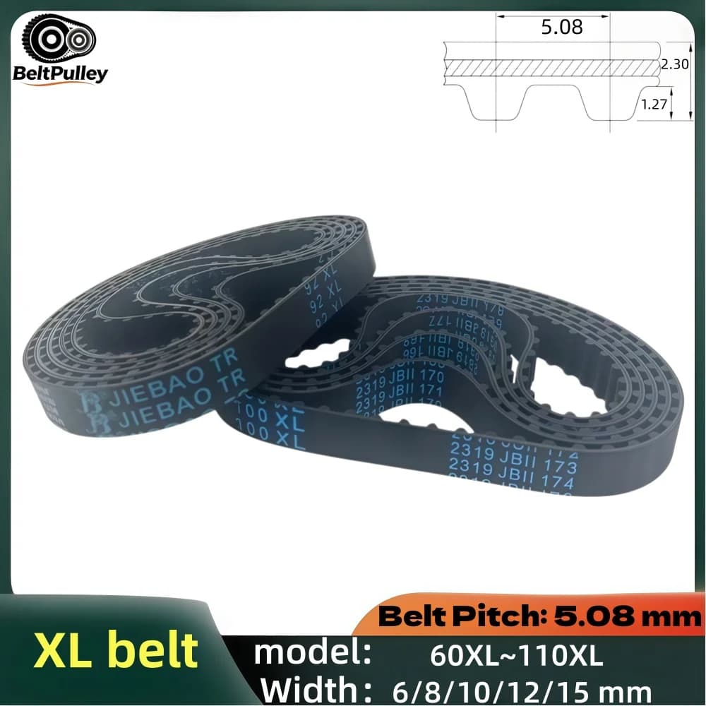 XL Timing Belt 60-110XL 6/8/10/12/15mm Wide Rubber for 3D Printer CNC Engraver Laser Parts